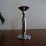 Silver and gold candle holder