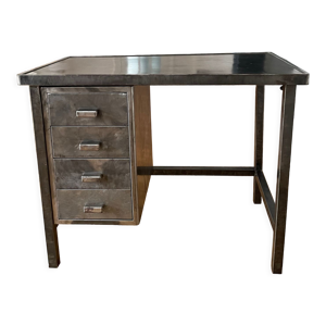 Bureau industriel vintage en métal