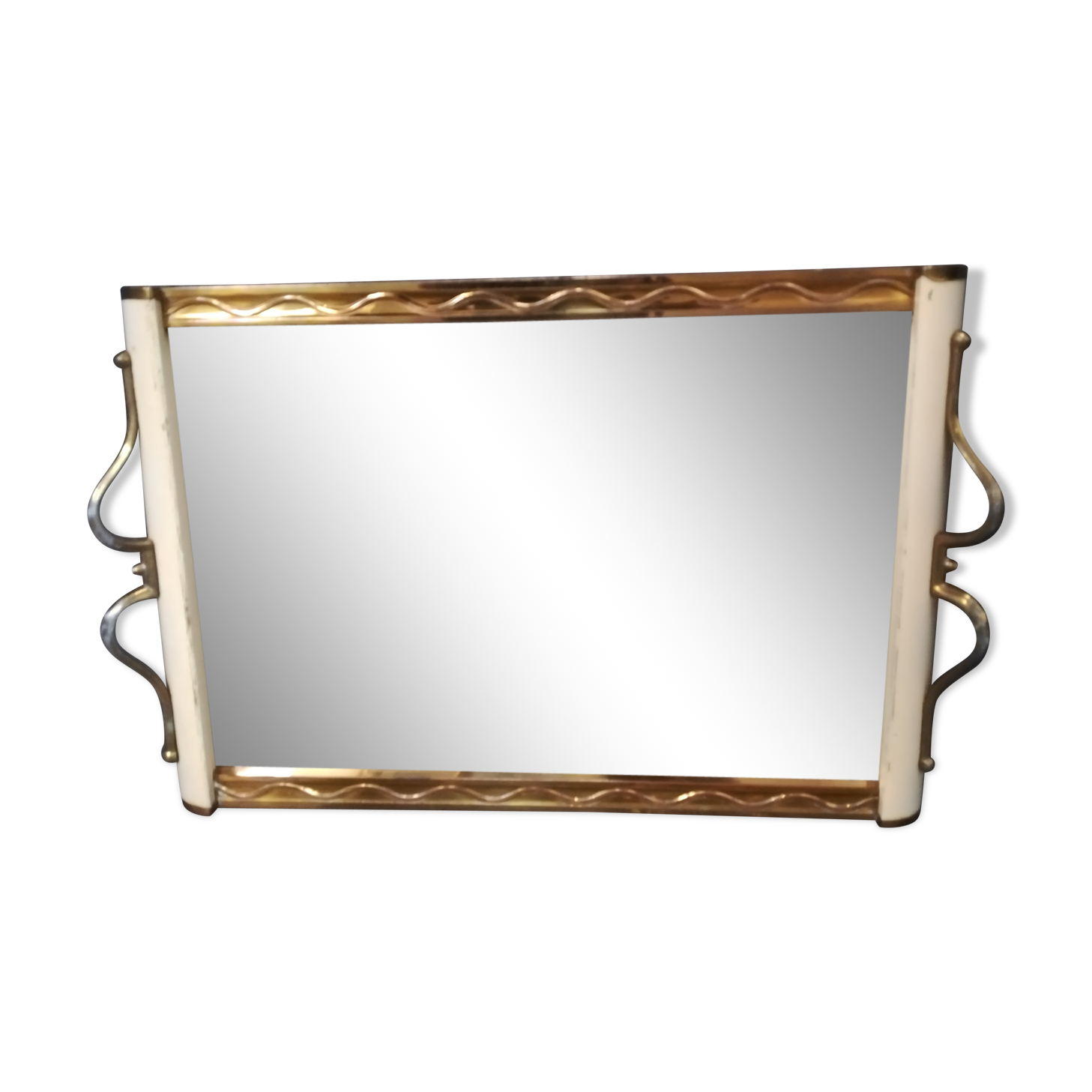 Plateau miroir art déco