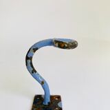 Enamelled cast iron hook
