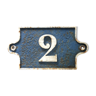 Street number plate