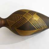 Small art deco copperware vase