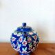 Vintage enamel ceramic teapot