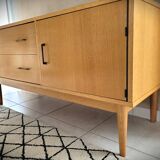 Scandinavian design sideboard in oak and mahogany