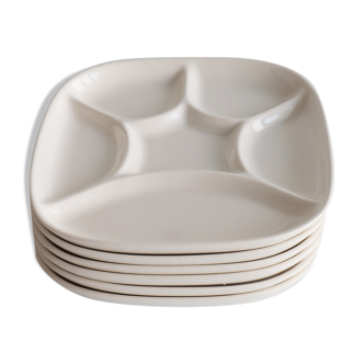 6 fondue plates