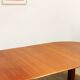 Round Circular Extendable Mid Century Teak Dining Table