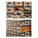 Wooden workshop furniture with 204 drawers
