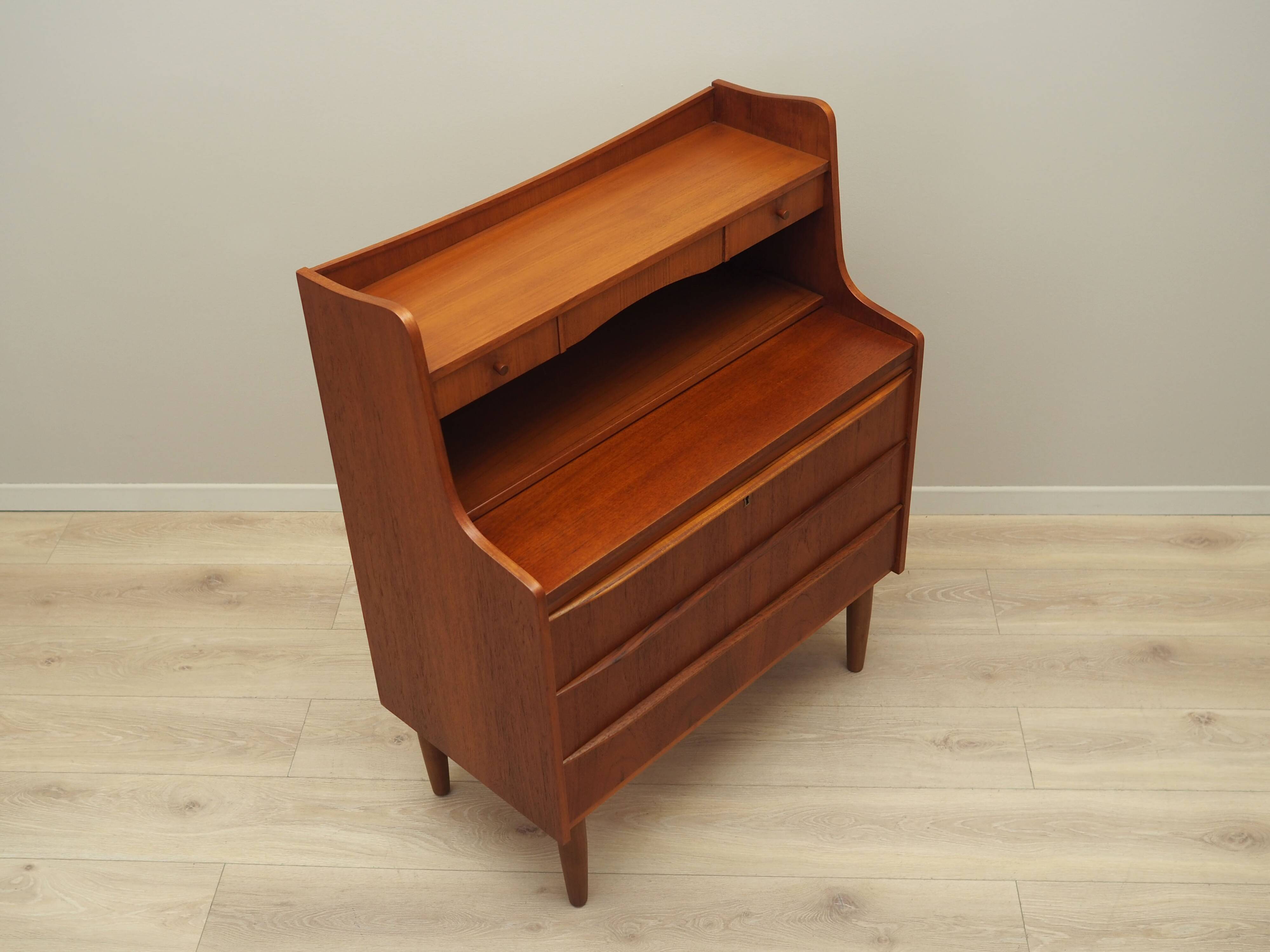 Teak secretary, Danish design, 1970s, production: Denmark