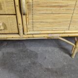 Enfilade en rotin design vintage