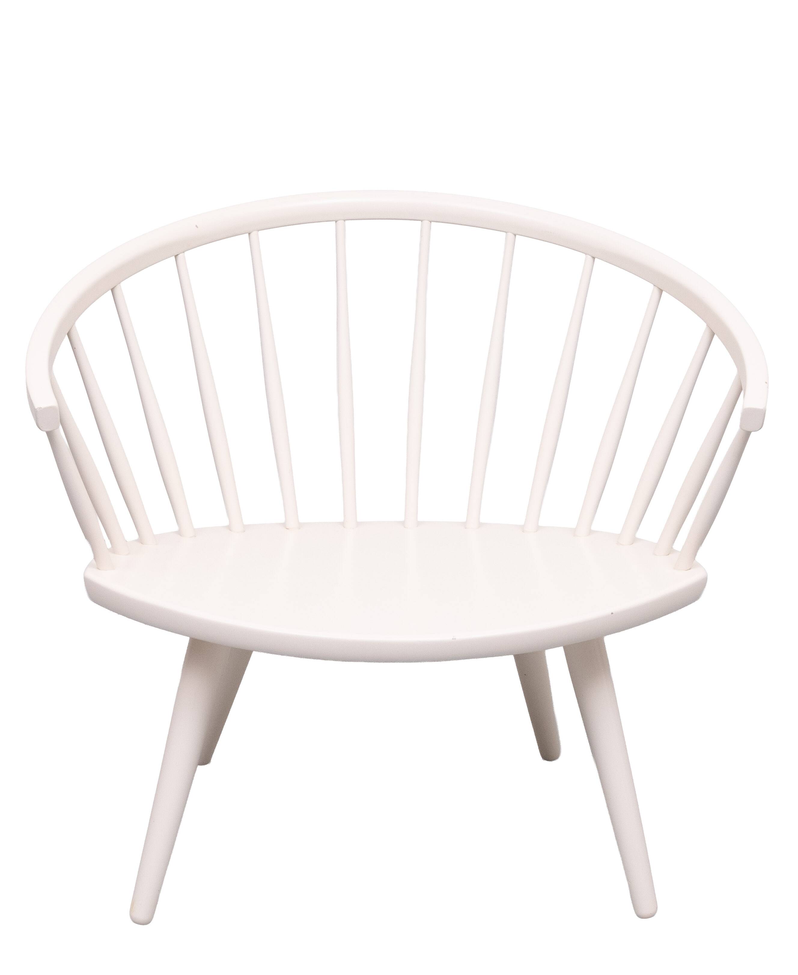 Yngve Ekström Arka White lounge chair Stolab Sweden 1955