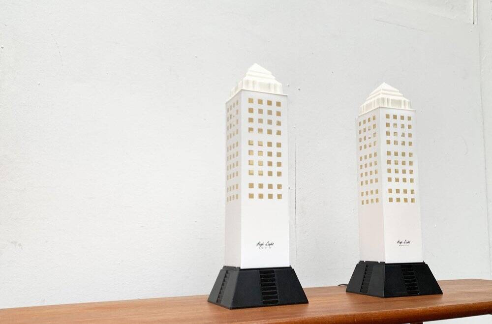 Lampadaire de la série Postmodern Manhattan de Koziol, années 1990, lot de 2