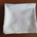 Set of white old napkins