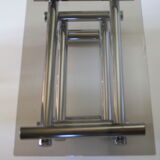 Chrome & smoked glass coffee table