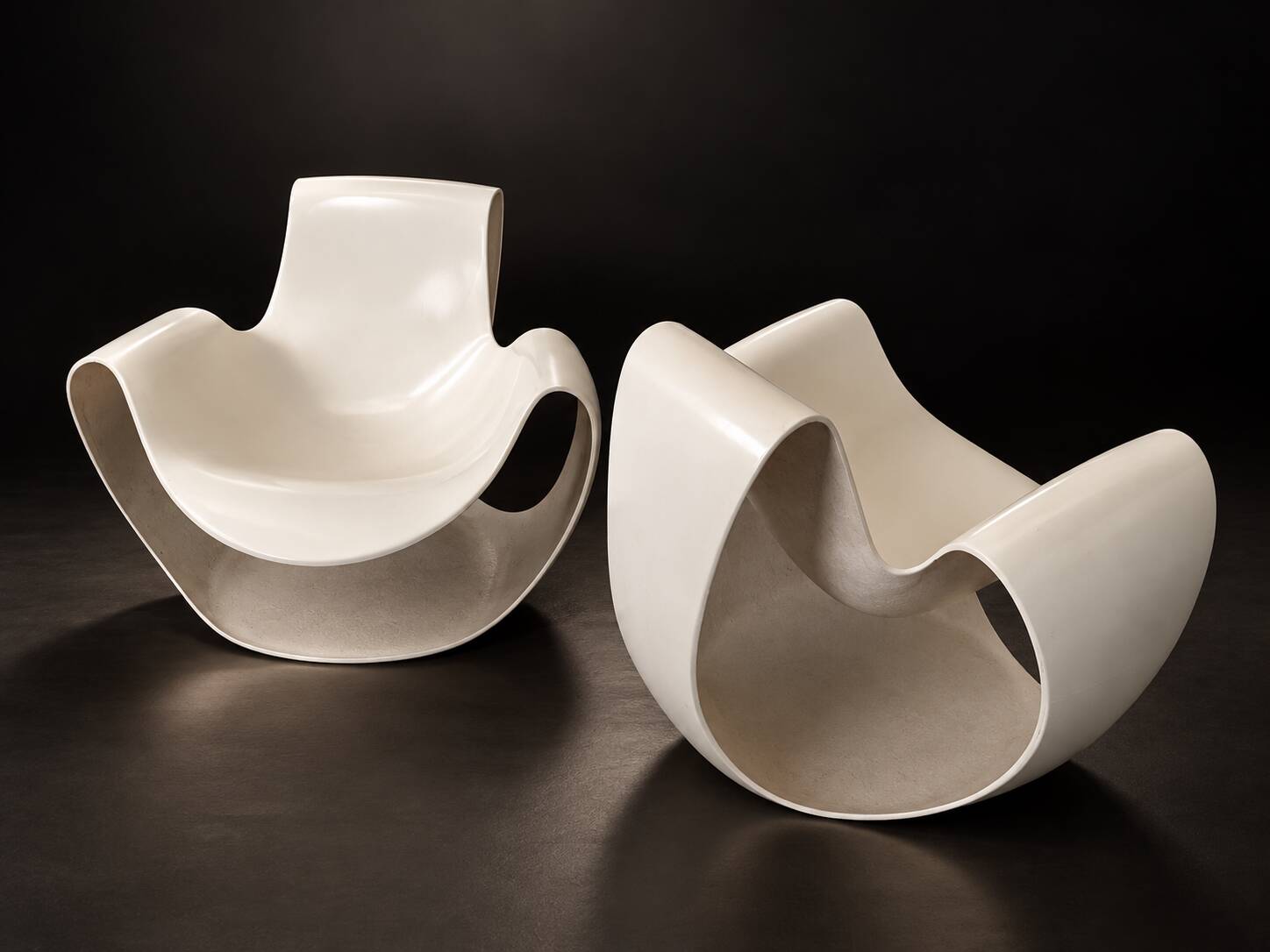 Pair of albatros armchairs - danielle quarante