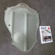 Antique mirror Art Deco beveled and engraved 72 x 53 cm