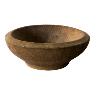 Brutalist wooden salad bowl