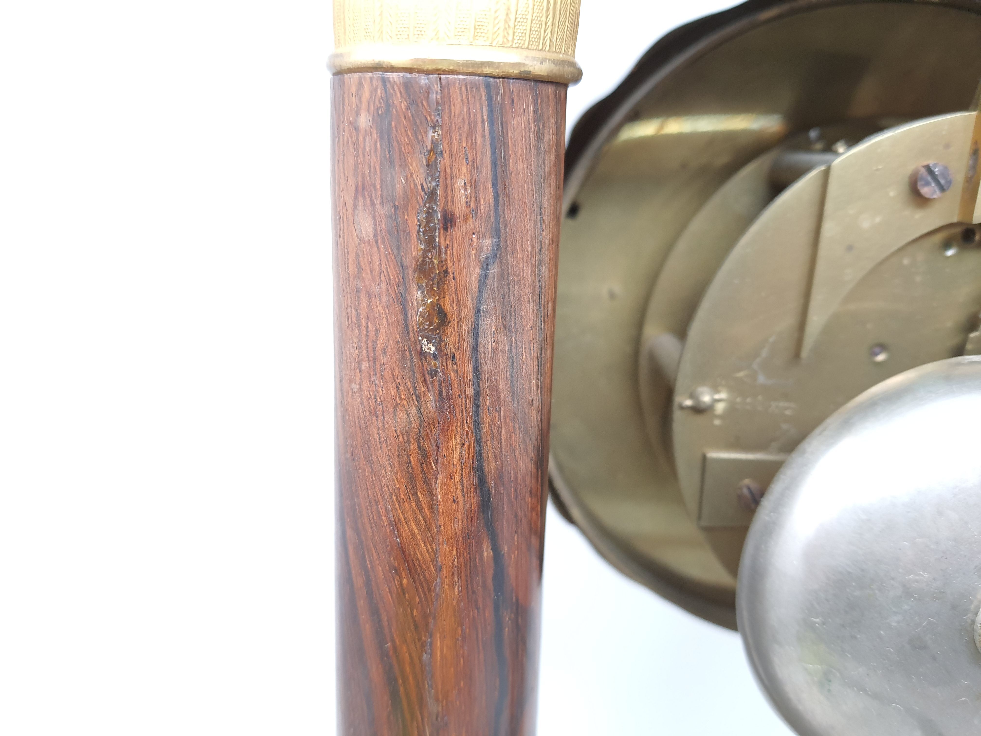 Former square portico column to lay Charles X marquetry
