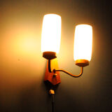 Mid-Century Teak Wall Lamp