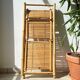 Vintage folding bamboo shelf 1950