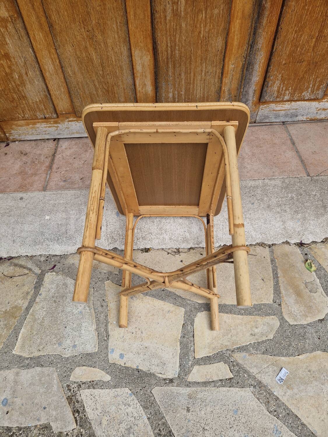 Vintage rattan coffee table