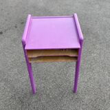 Bedside table vintage 1960 Scandinavian compass legs