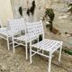 4 chaises tressées triconfort, circa 1970