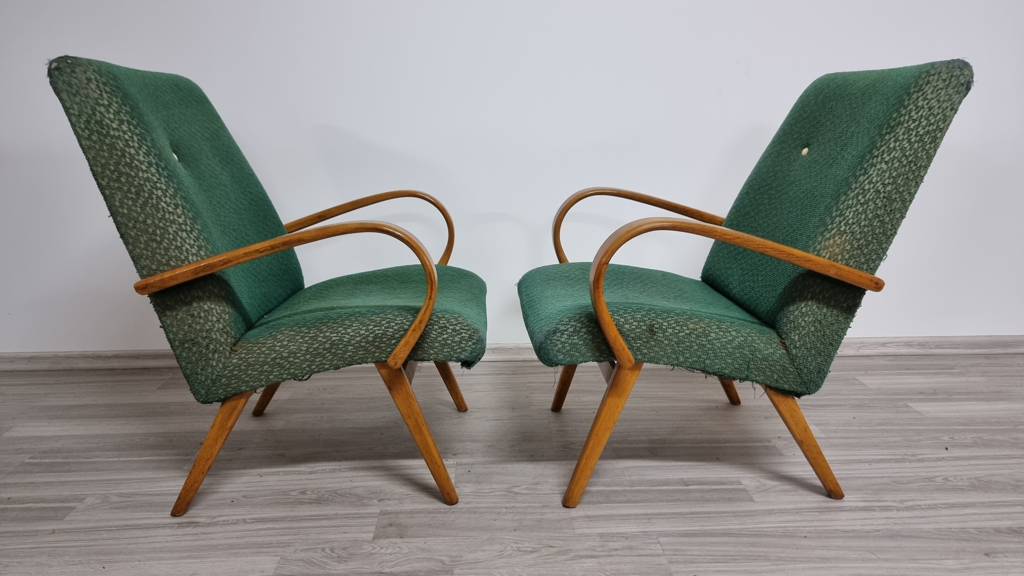 Fauteuils vintage par Jaroslav Smidek, années 1960