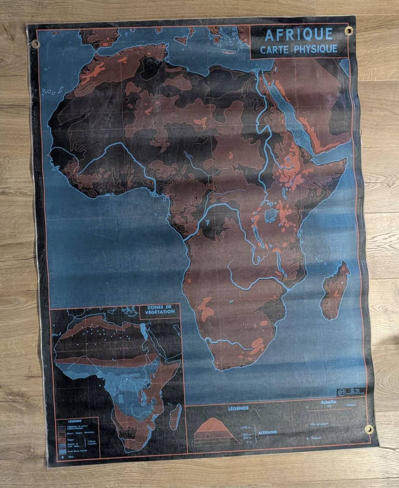 School map, Africa map & Oceania map