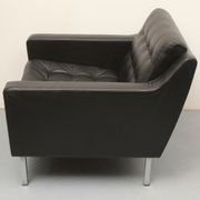 1960s leather chair black