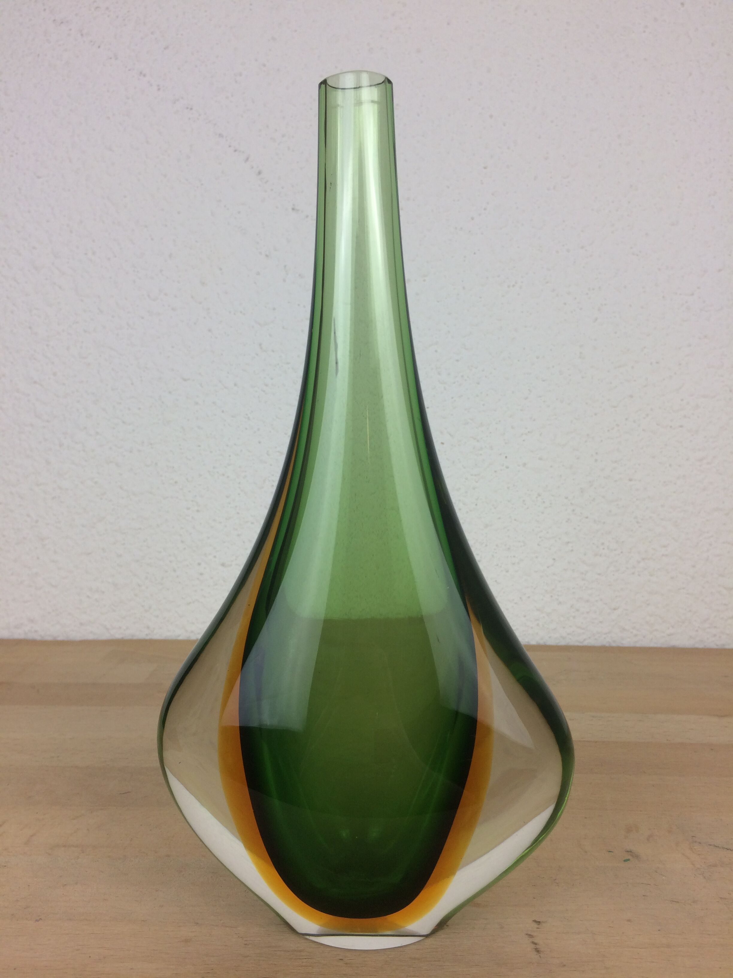 Scandinavian glass vase Nils Landberg for Orrefors
