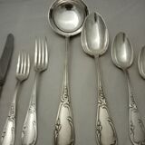 Housewife SFAM model Chambly rocker Louis XV silver metal wooden box