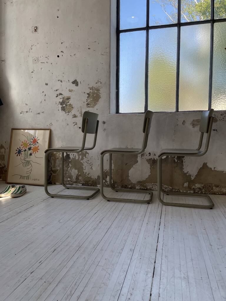 Trio of Tubax chairs 1950