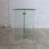Table basse en verre design vintage