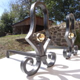 Chenets en fer forgé