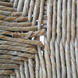 Wooden child's chair and mulched seat