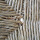 Wooden child's chair and mulched seat