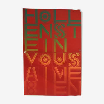 Affiche de collection « hollenstein vous aime bien »