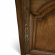 Small antique jam cupboard in solid oak, with one door and one drawer.