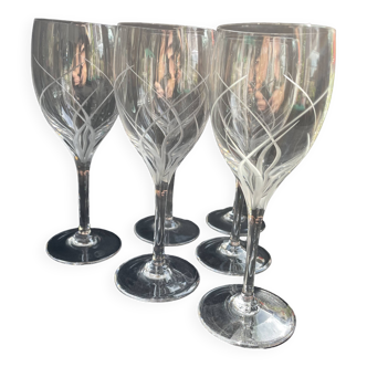 6 wine glasses – Cristalleries Royales de Champagne