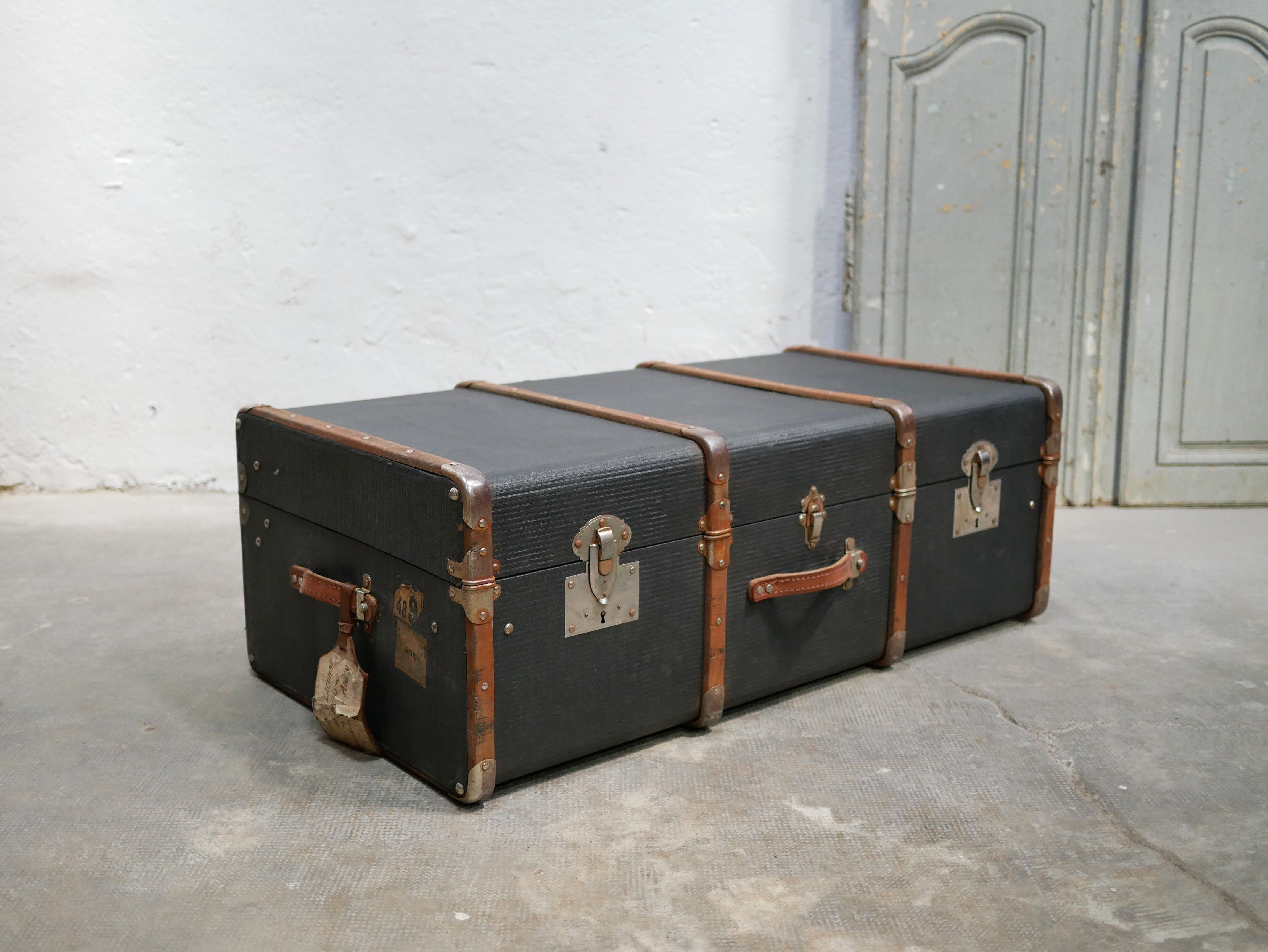 Vintage suitcase storage trunk