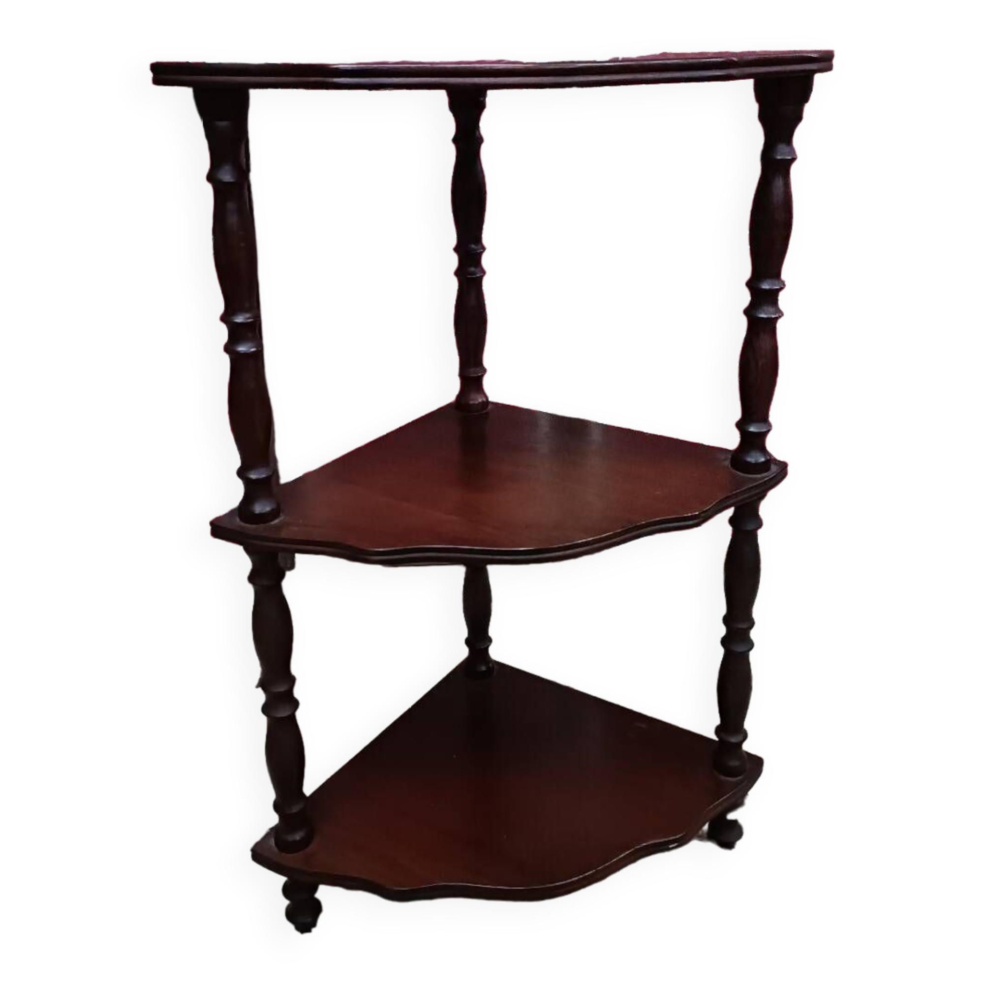 Vintage corner shelving unit