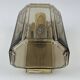 1960s/70s Wall Lamp Glashütte Limburg Germany Glass & Metal Age Design