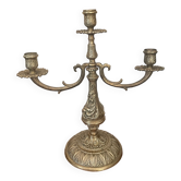 Old solid brass candlestick