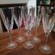 Crystal champagne flutes