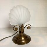 Deknudt bronze scallop shell lamp