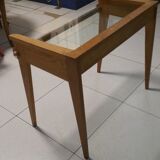 Wood + glass design desk circa 1950 in ramos style
