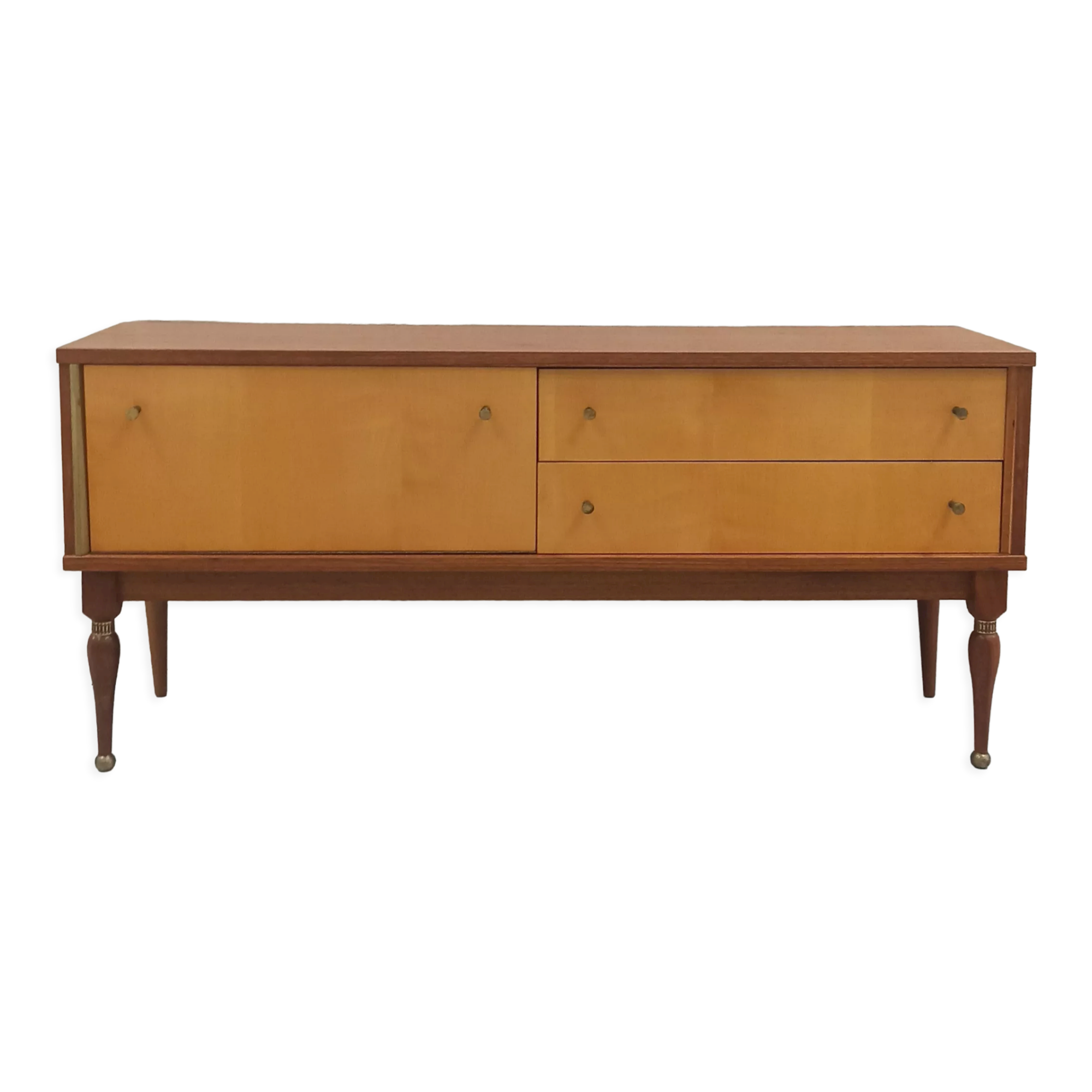 Sideboard wood and brass, 50's