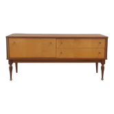 Sideboard wood and brass, 50's
