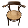 fauteuil signé Fischel bois tourné début XXeme