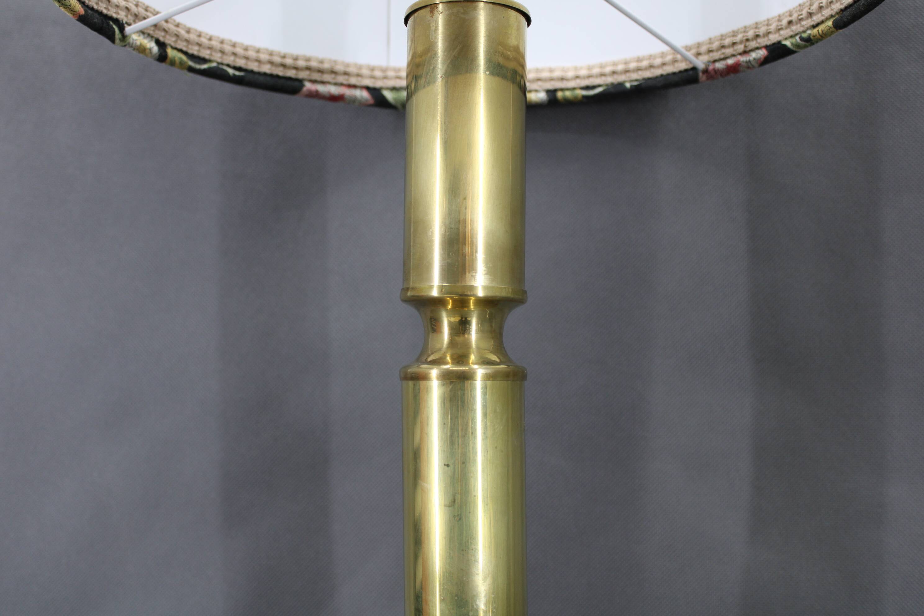 1960s  Pair of Large Brass Table Lamps, Denmark